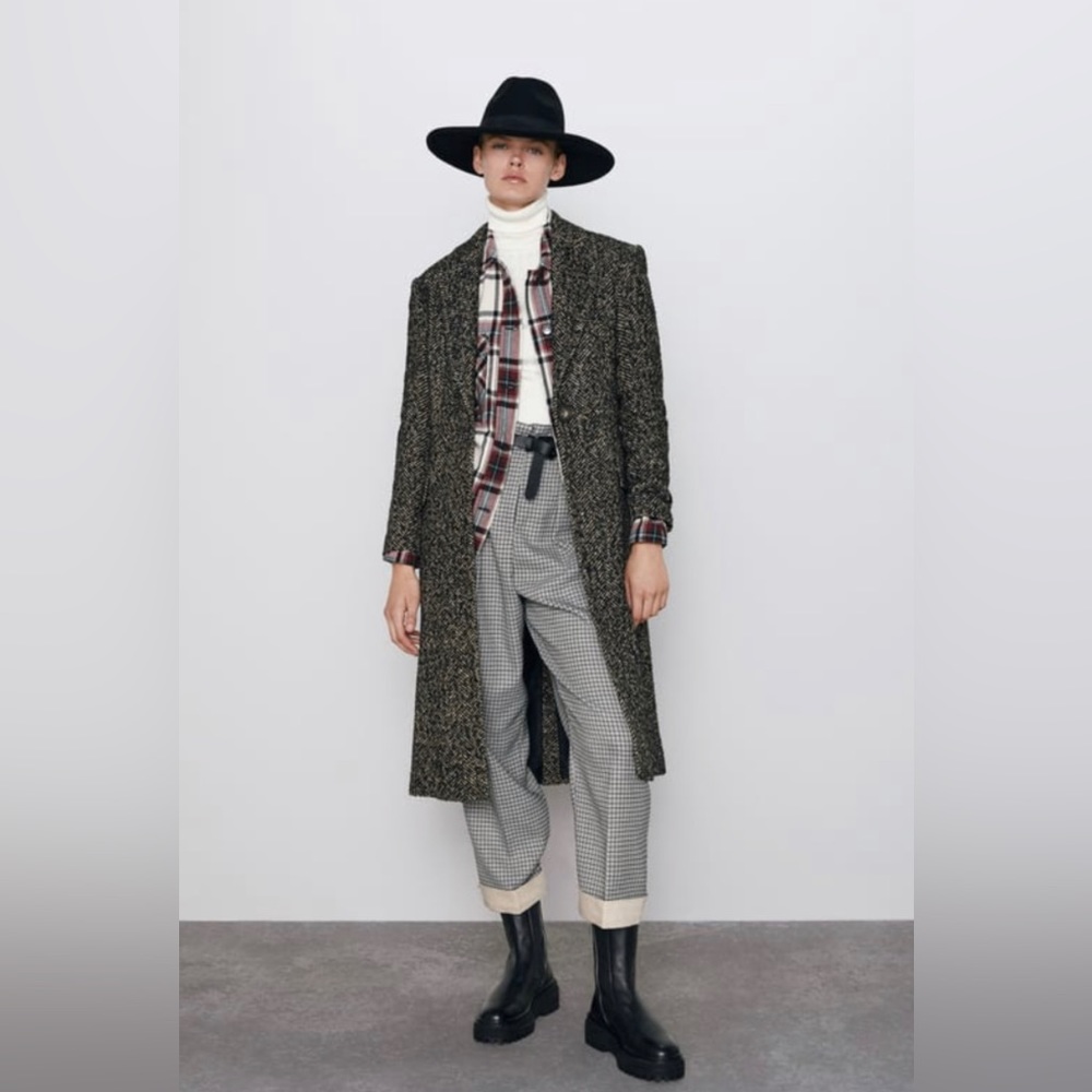 COPY - Wool Herringbone Coat - Slim Fit